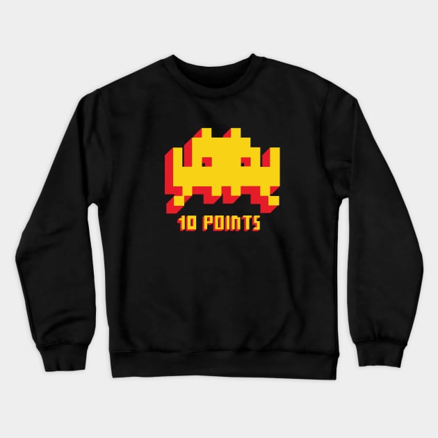 10 Points Vintage Video Game Crewneck Sweatshirt by NerdShizzle